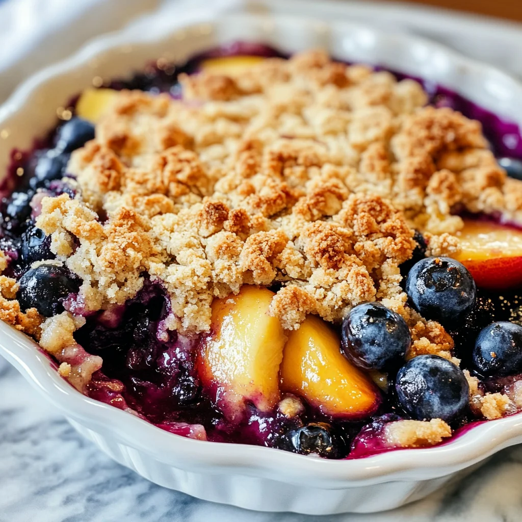 Blueberry Peach Crumble
