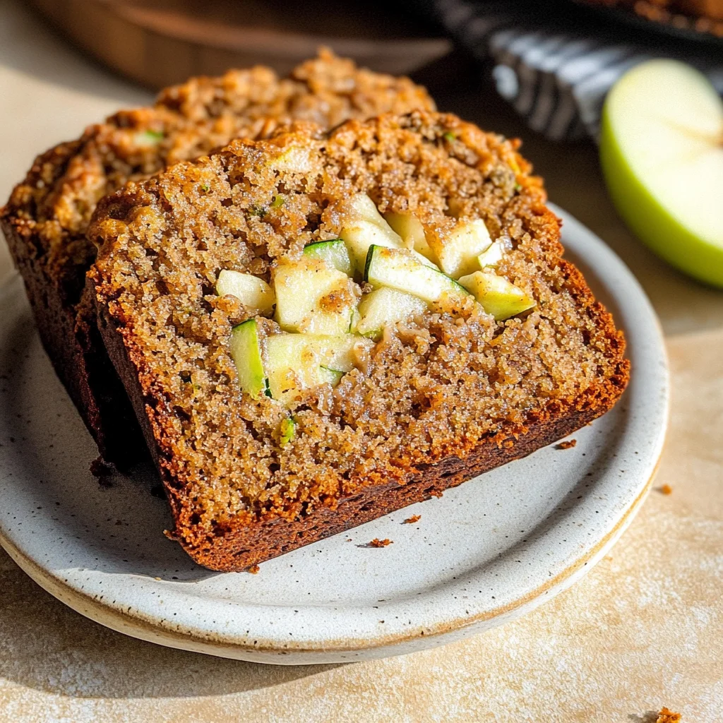 Cozy Spiced Apple Zucchini Bread