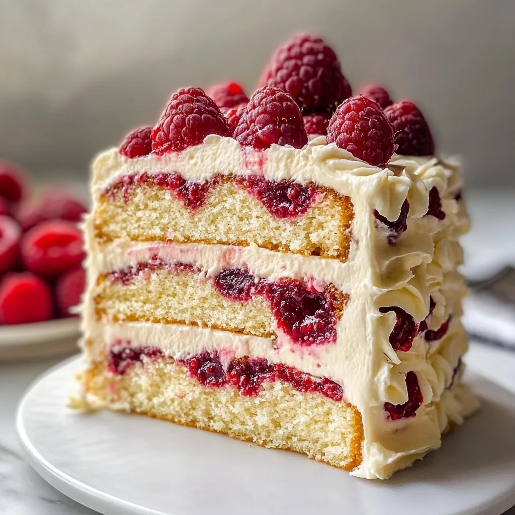 White Chocolate Raspberry Dream Cake