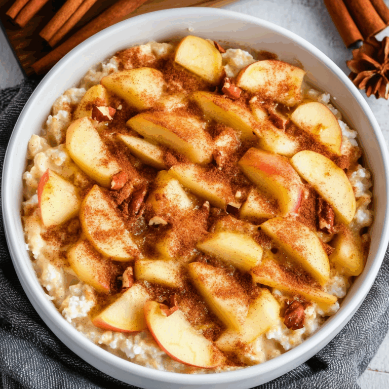 Apple Cinnamon Cottage Cheese Bake