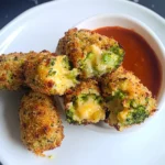 Air Fryer Broccoli Cheddar Poppers