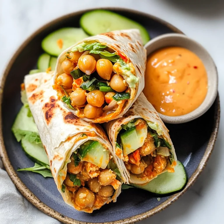 Buffalo Chickpea Wraps