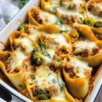 Cheesy Pumpkin and Spicy Sausage Stuffed Shells