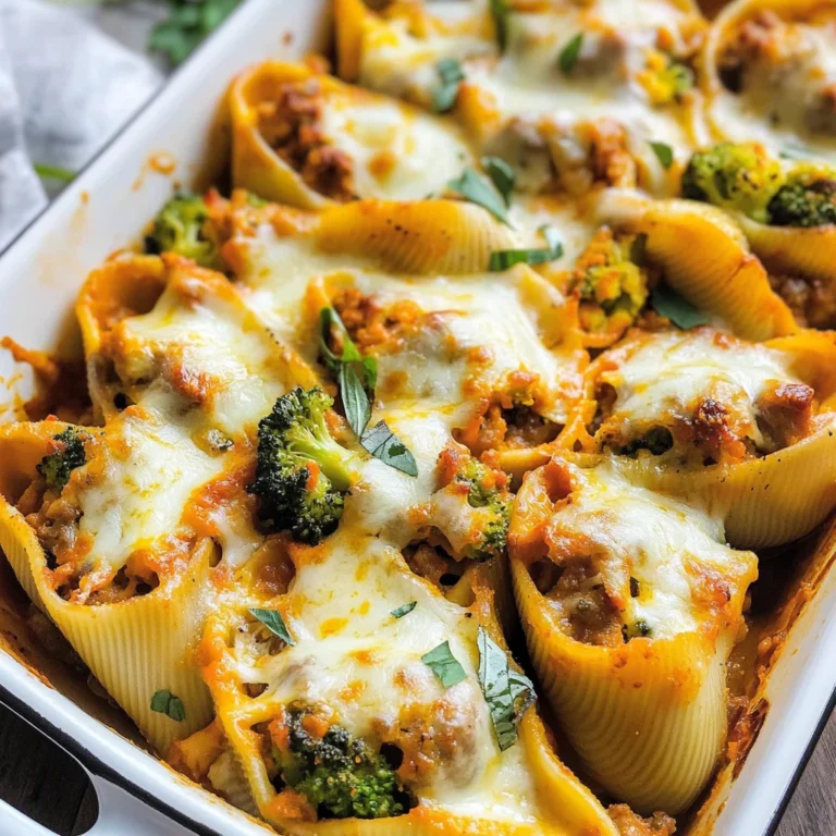 Cheesy Pumpkin and Spicy Sausage Stuffed Shells