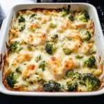 Chicken and Broccoli Alfredo Bake