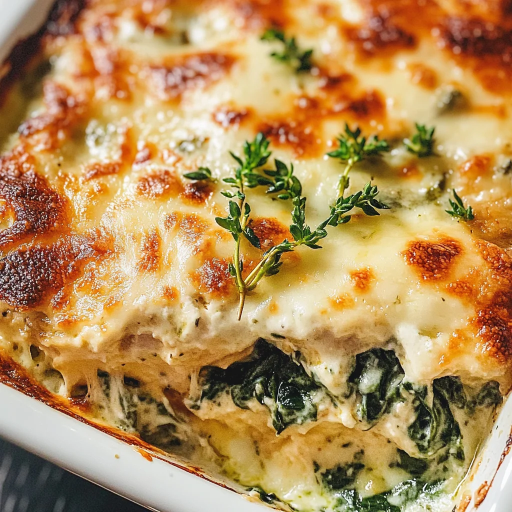 Chicken and Spinach Casserole with Cream Cheese