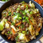 Chinese Ground Beef and Cabbage Stir-Fry