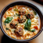 Creamy Italian Meatball Soup