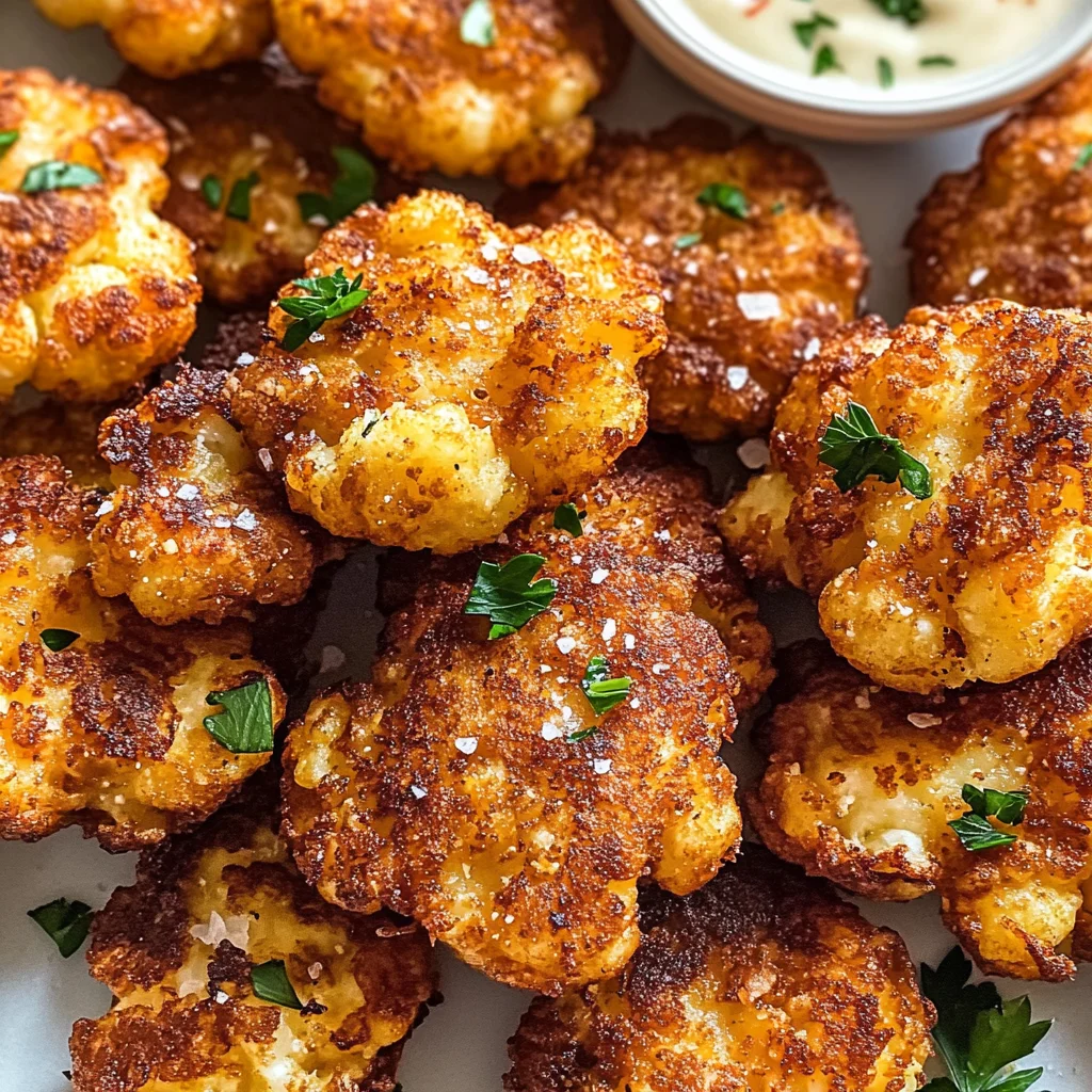 Crispy Cauliflower Fritters
