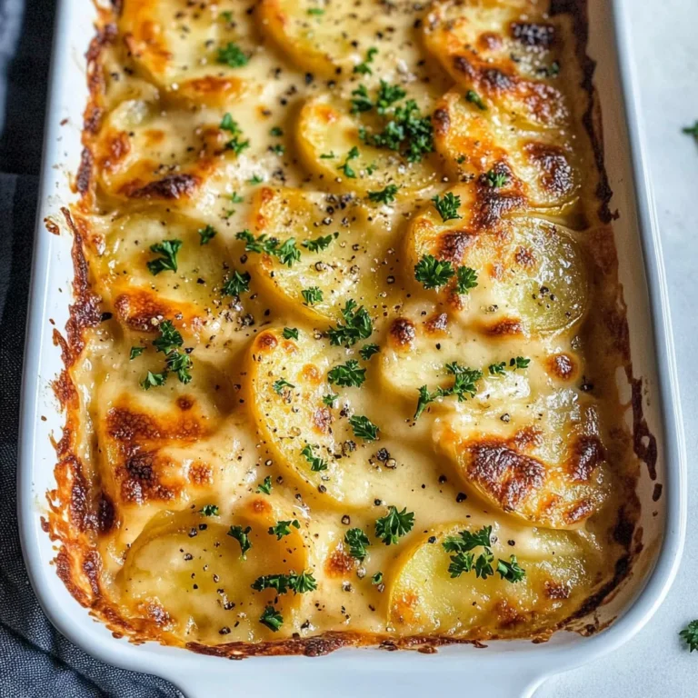 Dad’s Creamy & Cheesy Au Gratin Potatoes