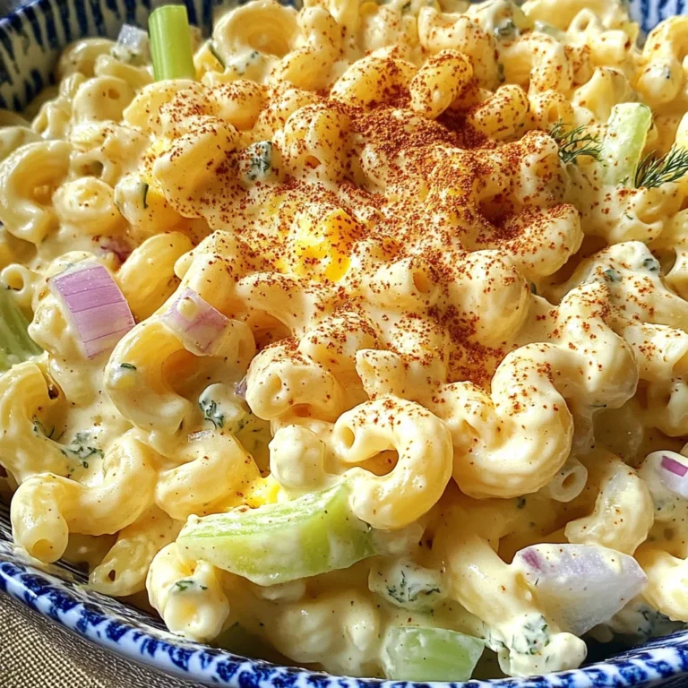 Deviled Egg Macaroni Salad