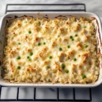 Dump-and-Bake Chicken Alfredo Rice Casserole Recipe