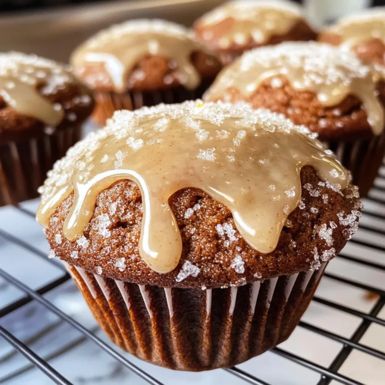 Glazed Gingerbread Muffins