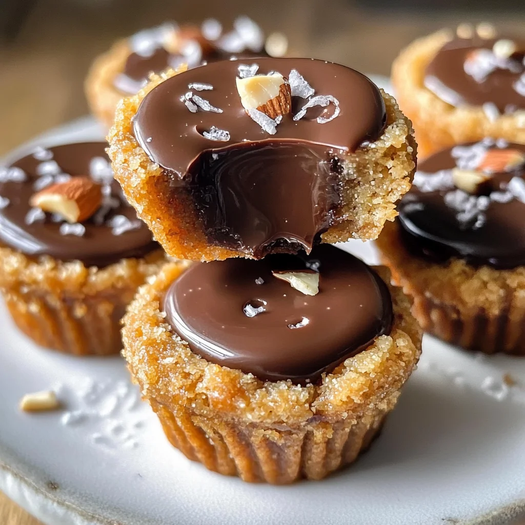 Healthy Twix Cookie Cups (Vegan, Paleo)