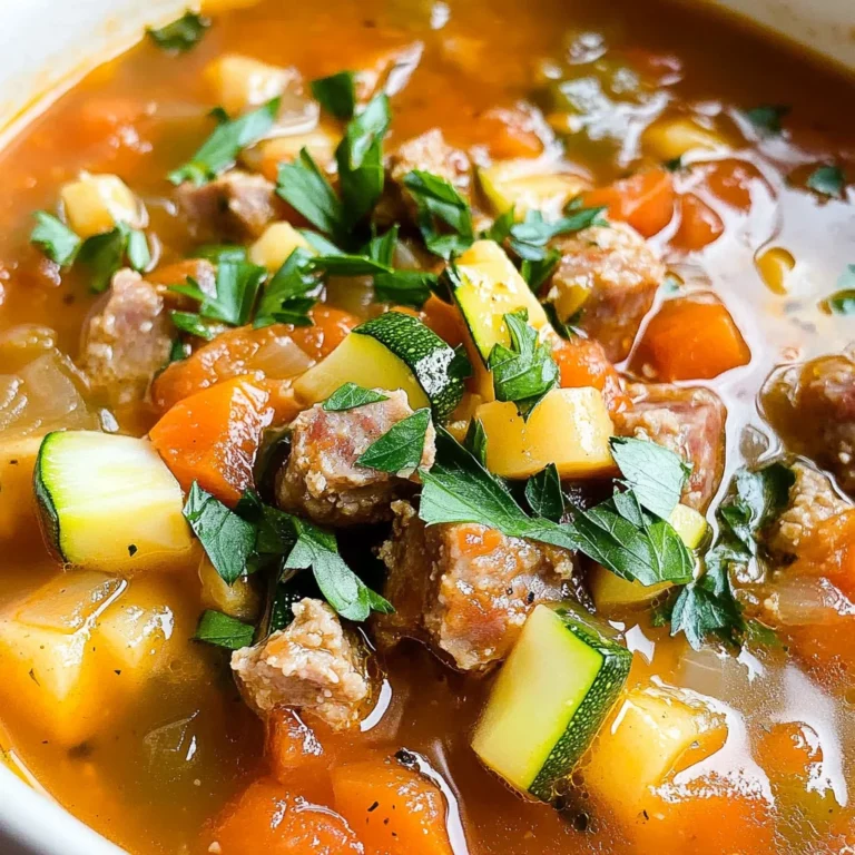 Healthy Zucchini Tomato Italian Sausage Soup: An Incredible Essential Recipe