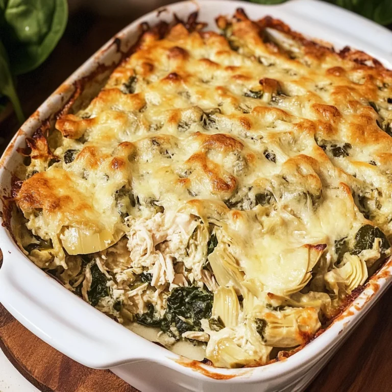 High-Protein Spinach and Artichoke Chicken Casserole: An Incredible Ultimate Meal