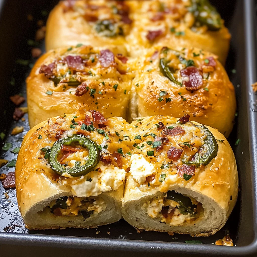 Incredible Baked Jalapeño Popper Rolls