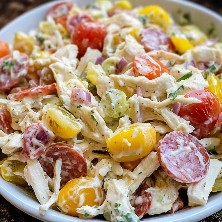 Italian Grinder Chicken Salad