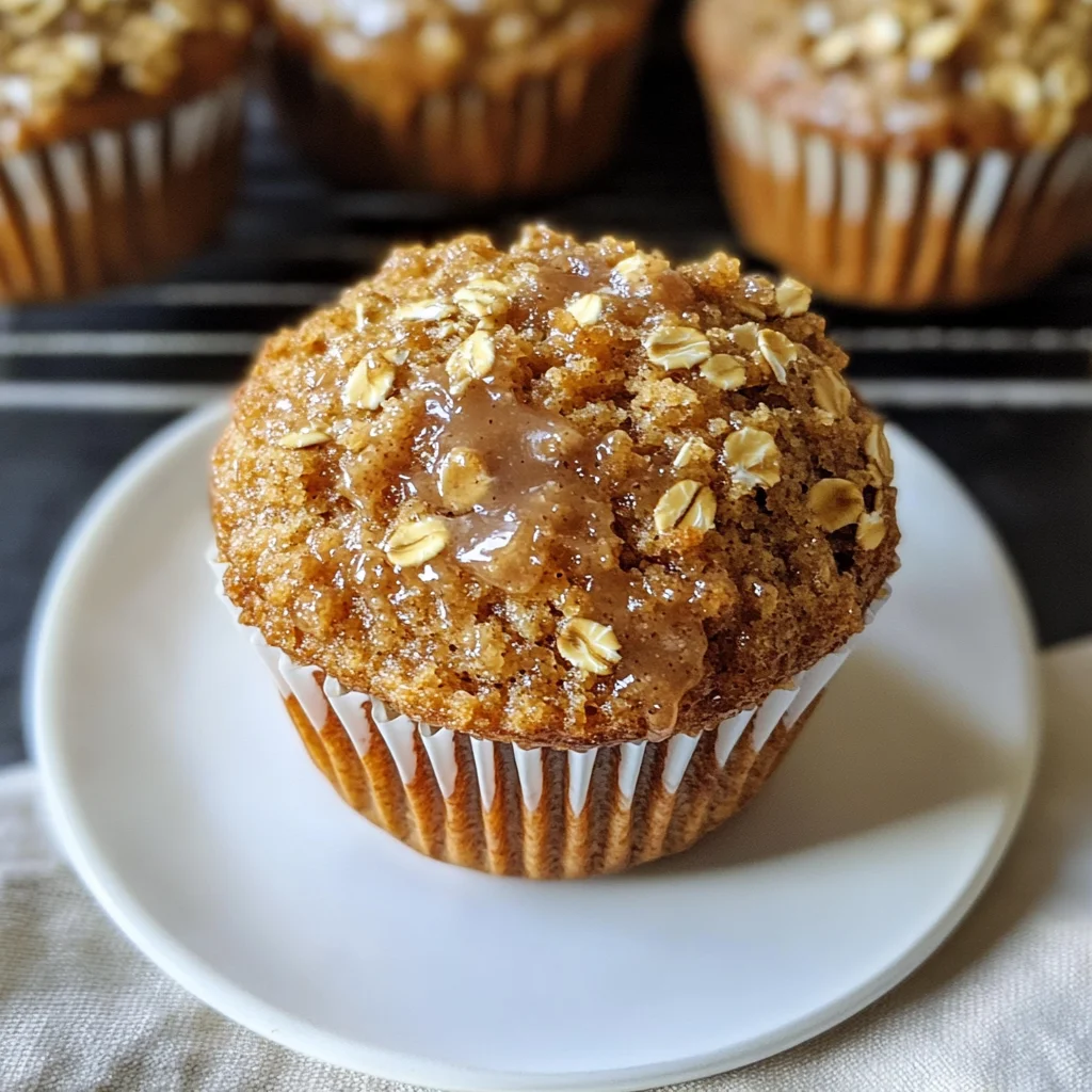 Maple Brown Sugar Oatmeal Muffins