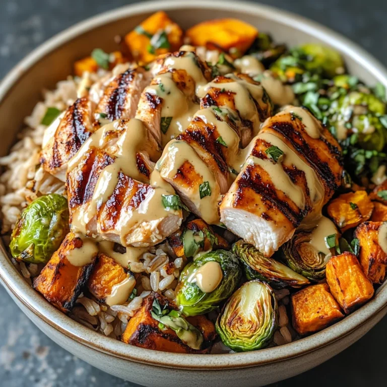 Maple Dijon Chicken & Roasted Sweet Potato Bowls