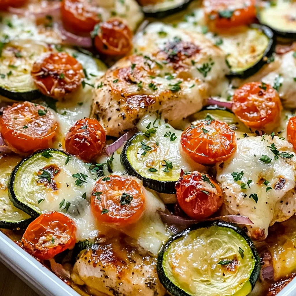 Mediterranean Chicken Zucchini Bake – Healthy, Flavorful & Easy!