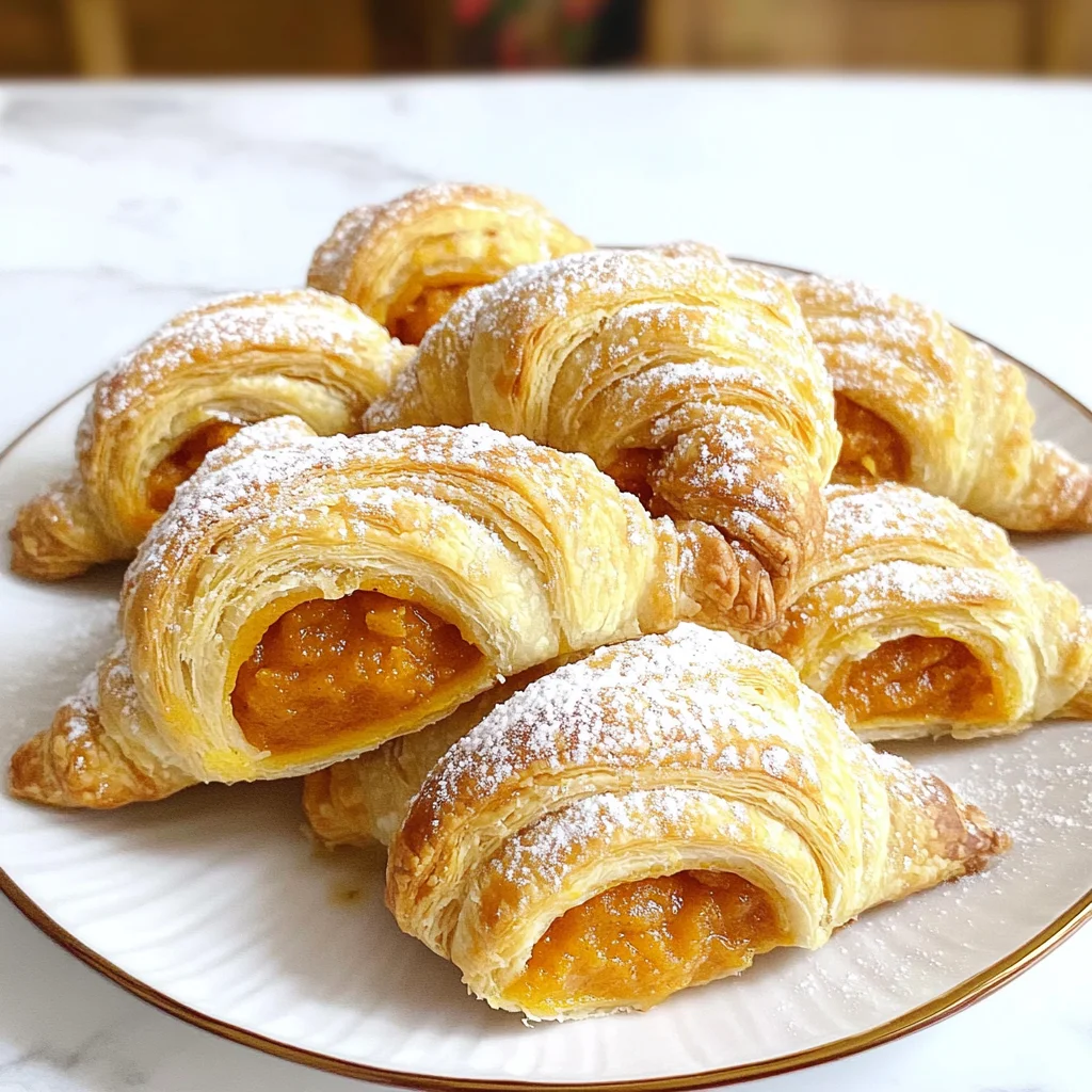 Mini Pumpkin Pie Crescent Rolls