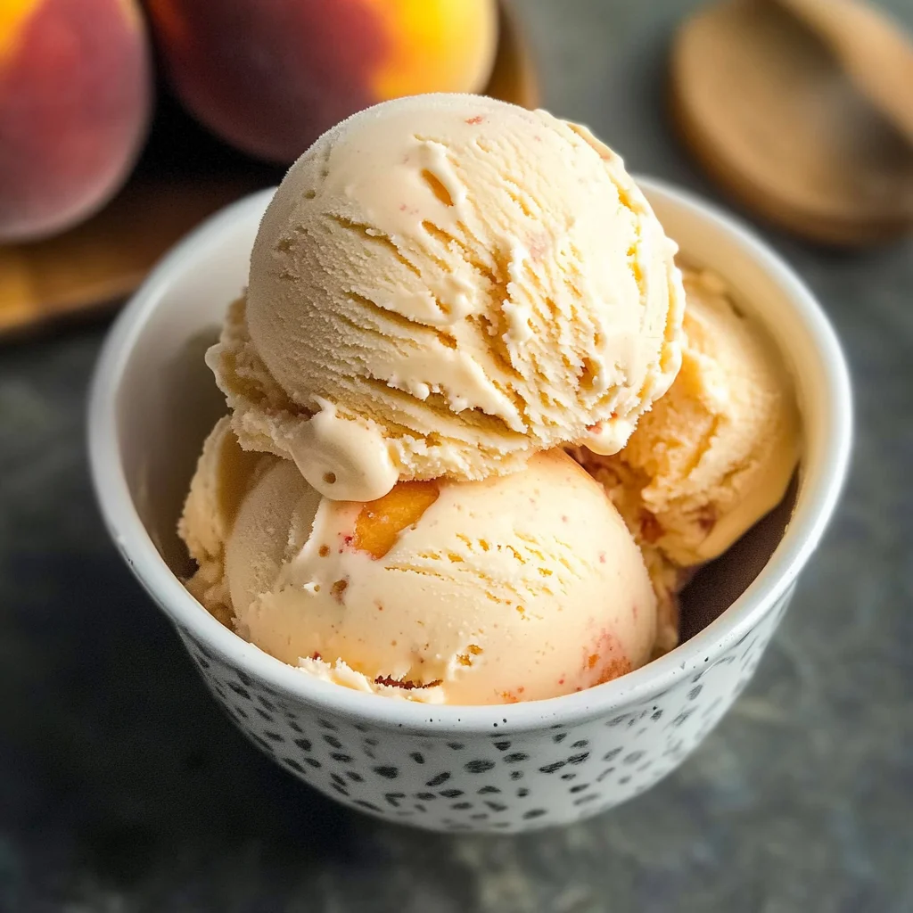 My Cousin’s Secret Peach Ice Cream