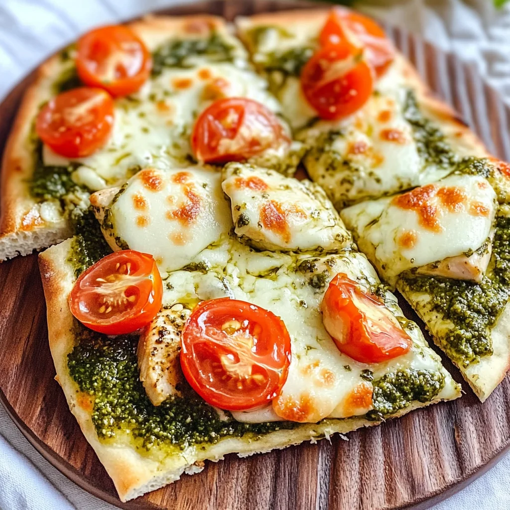 Pesto Chicken Flatbread: A Delicious and Easy Recipe for Dinner