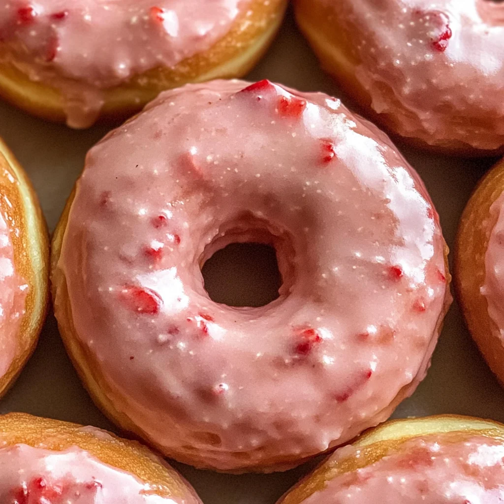 Strawberry Donuts