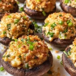 Tasty Crab Stuffed Portobello Mushrooms