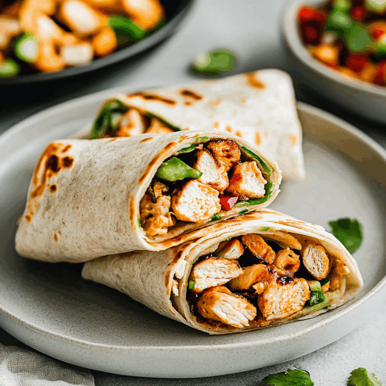 Firecracker Chicken Wraps