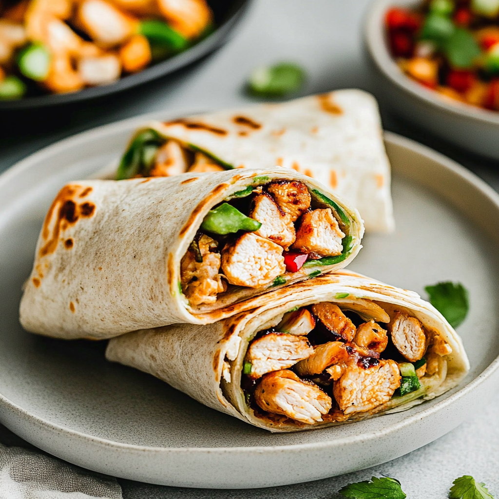Firecracker Chicken Wraps